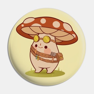 Mushroom Blacksmith Pin