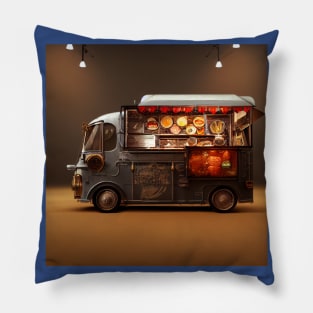 Steampunk Tokyo Ramen Food Truck Pillow