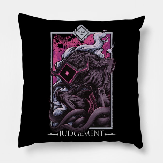 Judgement - Final boss Pillow by witart.id