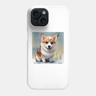 Cute Corgi Puppy Art 2 Phone Case