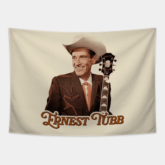 Ernest Tubb ))(( Sepia Classic Country Honky Tonk Tribute Tapestry by darklordpug