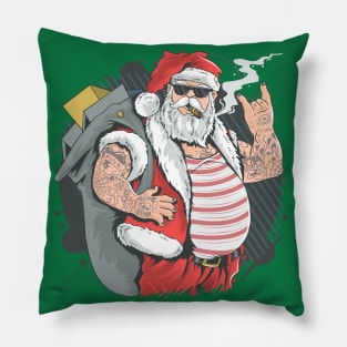 Santa Claus Rocks Pillow