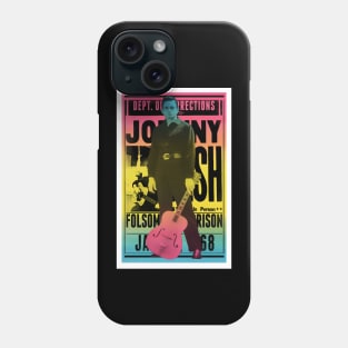 Johnny Cash Long Poster Phone Case
