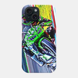 Full Speed On Two Wheels Phone Case