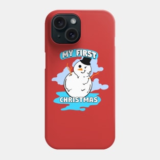 Snowman Cute First Christmas Phone Case