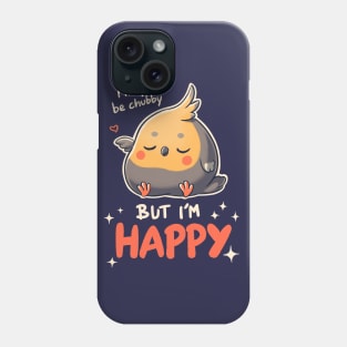 Happy Cockatiel // Chubby, Body Positive, Parrot Phone Case