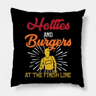 Funny Marathon Running and Cross Country Runner Foodie Pillow