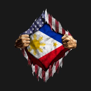 Filipino American Flag T-Shirt