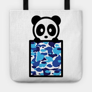 Panda Pocket Camo Bambu Brand Bear Anime Cartoon Tote