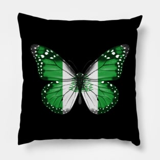 Norfolk Islander Flag  Butterfly - Gift for Norfolk Islander From Norfolk Island Pillow