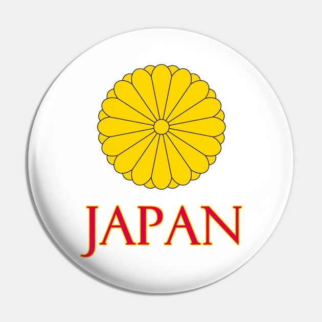 Japan - Japanese Imperial Seal Design Pin by Naves