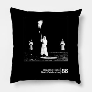 Black Celebration - Depeche Mode / Minimal Graphic Artwork Design Pillow