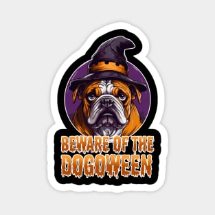 Beware the Dogoween Witch Pup! Magnet