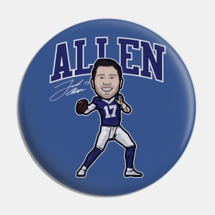 Josh Allen Buffalo Toon Pin