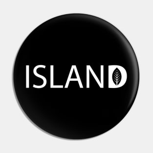 Island fun text design Pin