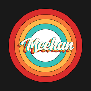 Meehan Name Shirt Vintage Meehan Circle T-Shirt