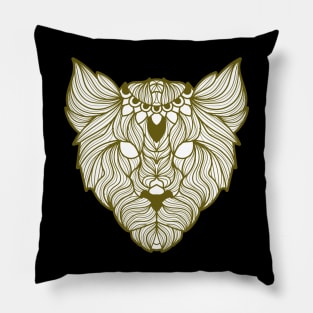 African Lion Inspired Pillow