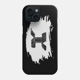 Gothic letter X – Alphabet typography Phone Case