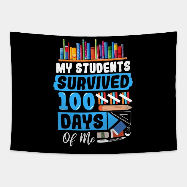 My Students Survived 100 Days Of Me Tapestry by Yyoussef101