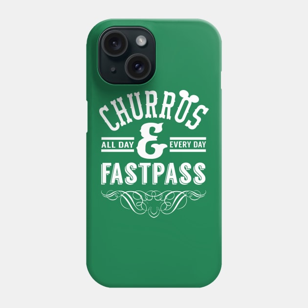 Churros and Fastpass Phone Case by PopCultureShirts