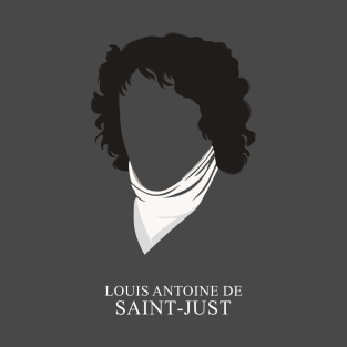 Louis Antoine de Saint-Just - Minimalist Portrait T-Shirt