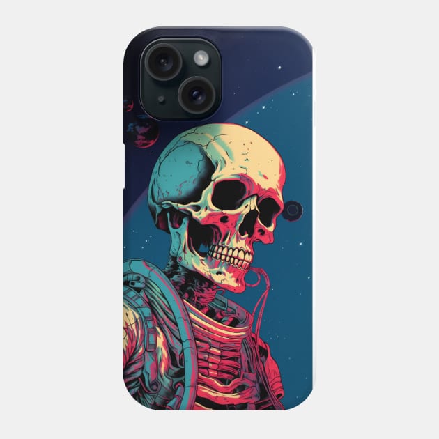 Dead Skull Astronaut Phone Case by Khroma Koven Atelier