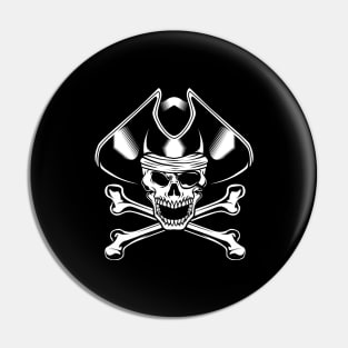 Pirate flag with skull and bones - Jolly Roger Pin