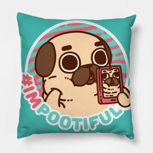 I'm Pootiful Puglie Pillow