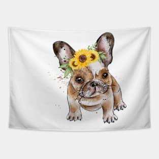 french bulldog dog Tapestry