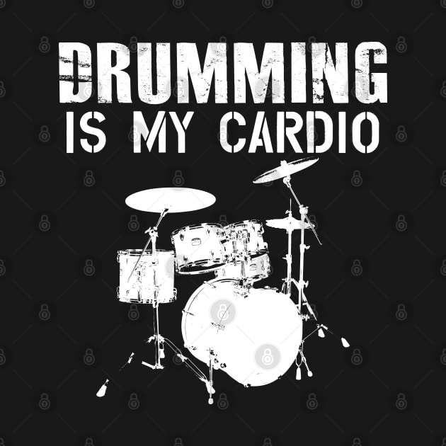 Drummer - Drumming is my cardio by KC Happy Shop