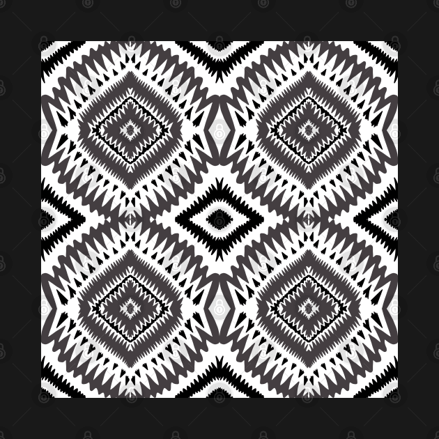 Black and Grey Aztec by Suneldesigns