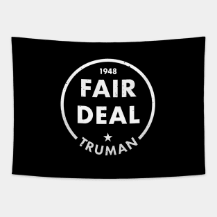 Harry Truman - 1948 'Fair Deal' (White) Tapestry