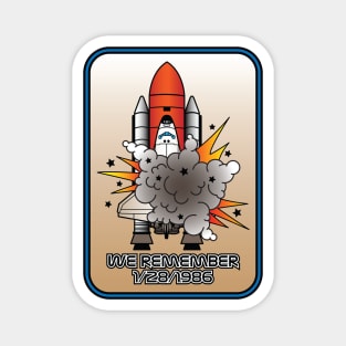 Space Shuttle Challenger We Remember Magnet