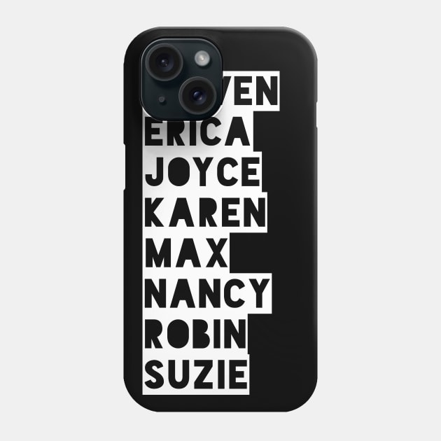 Stranger things stickers Phone Case by IEatFanBoys