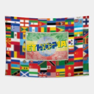 Ethiopia Vintage style retro souvenir Tapestry