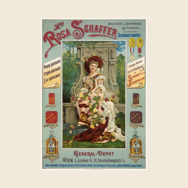Madame Rose Schaffer Austria Vintage Poster 1890s by vintagetreasure