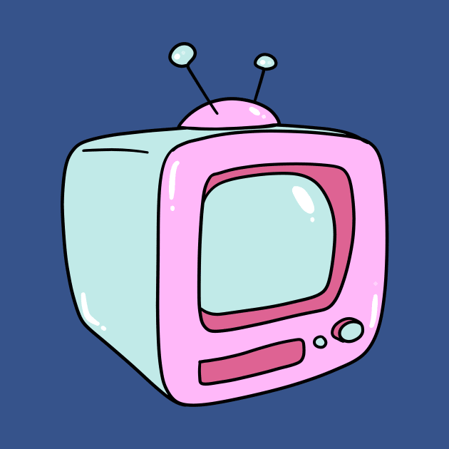 Pink Vintage TV by saradaboru