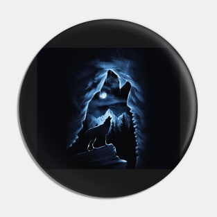 Night wolves Pin