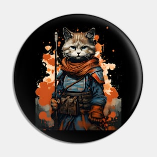 Young Cat Warrior Pin