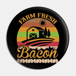 Farm Fresh Bacon T Shirt For Women Men Pin