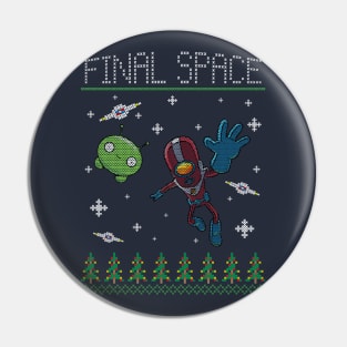 FINAL SPACE CHRISTMAS Pin