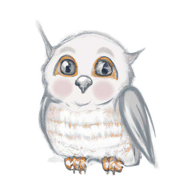 Cute Owl Drawing by Play Zoo