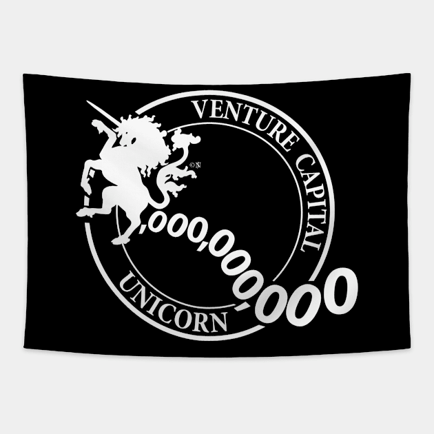 Unicorn Investment Humor Tapestry by cartogram