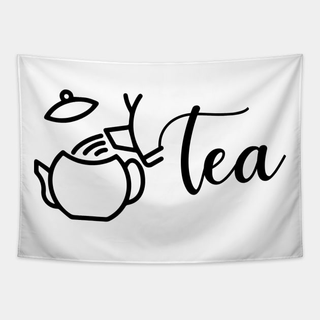 Funny Tea Graphic - teacup graphic tee - Tea break T-Shirt Tapestry by Opus TShirt