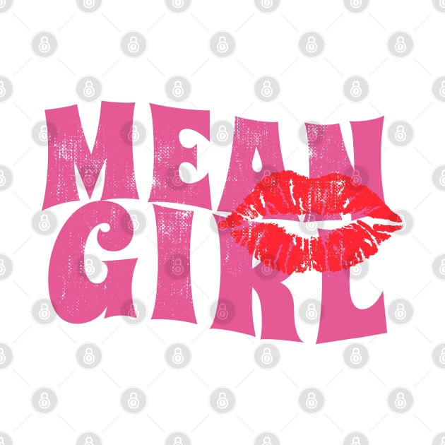 Mean girl - pink kiss by Can Photo