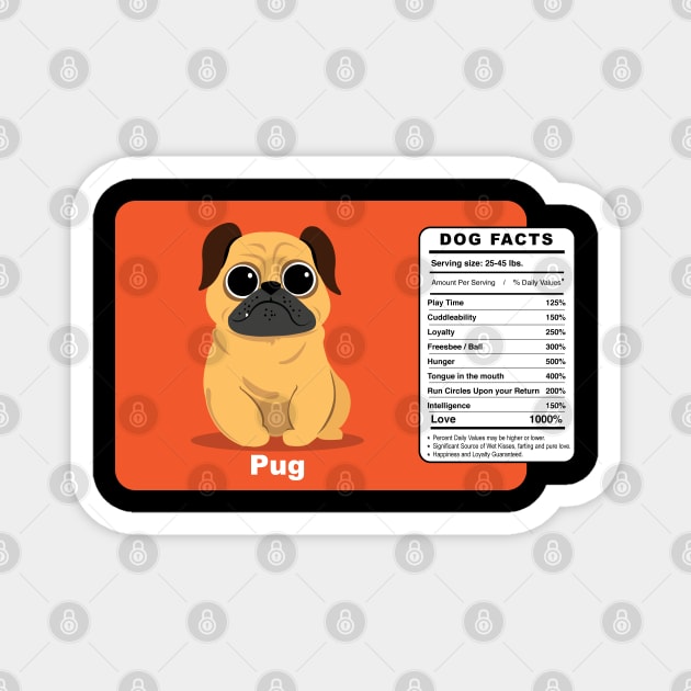 Pug Dog Magnet by Brash Ideas