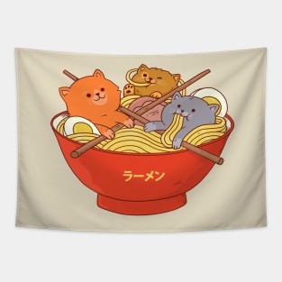 Ramen and cats Tapestry