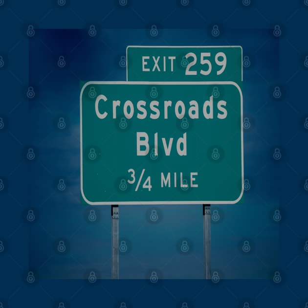 Crossroads Blvd road sign by aadventures