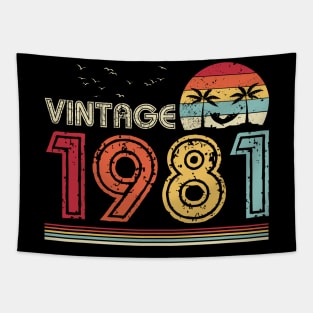 Vintage 1981 Limited Edition 40th Birthday Gift 40 Years Old Tapestry