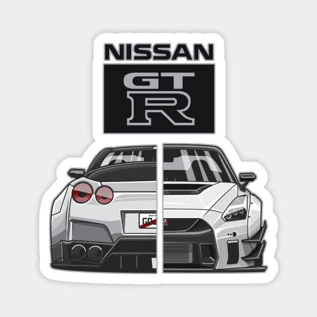 Widebody Nissan Skyline GTR R35 Magnet by Aiqkids Design